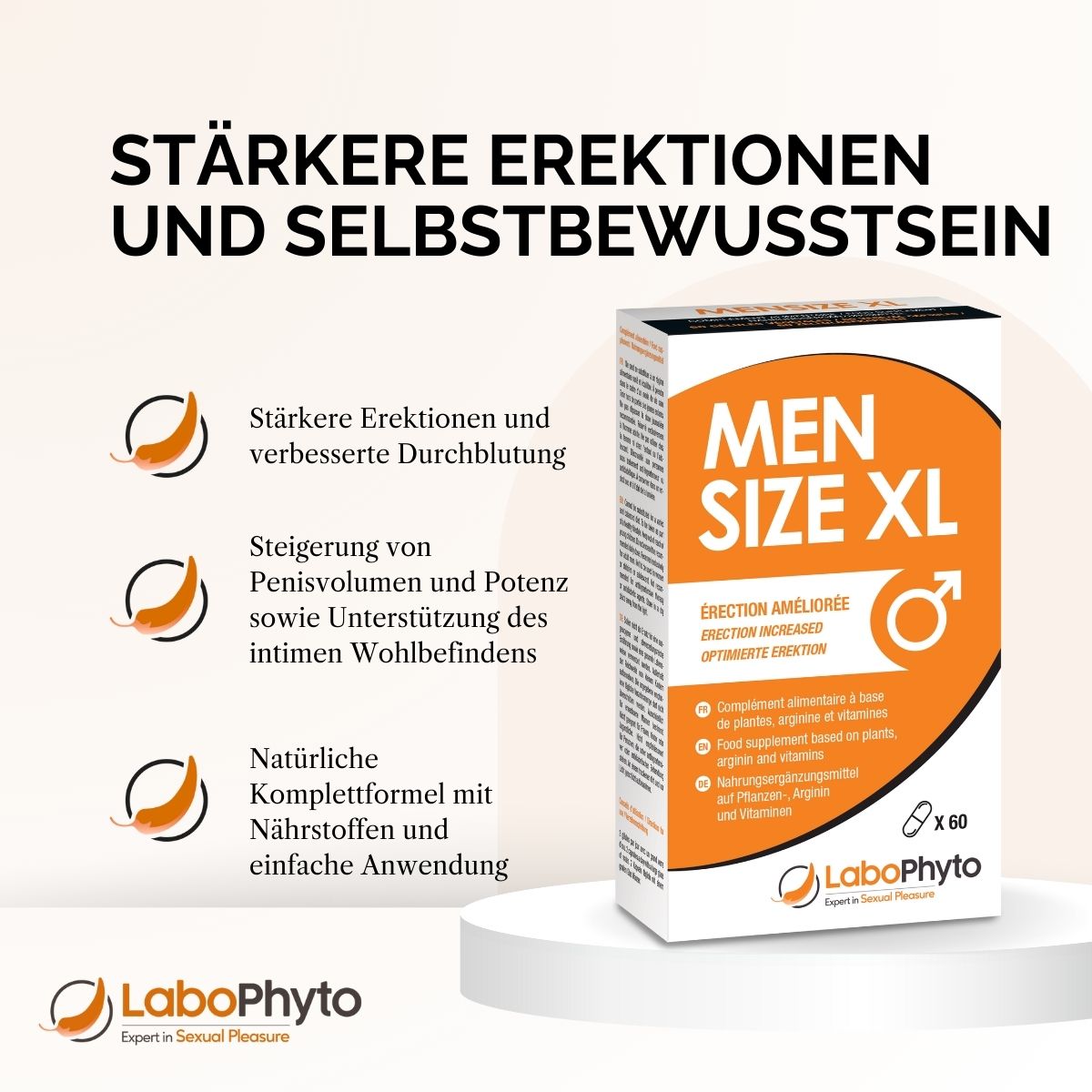 MenSize XL (60 Kapseln) - maximale Lust, maximale Größe