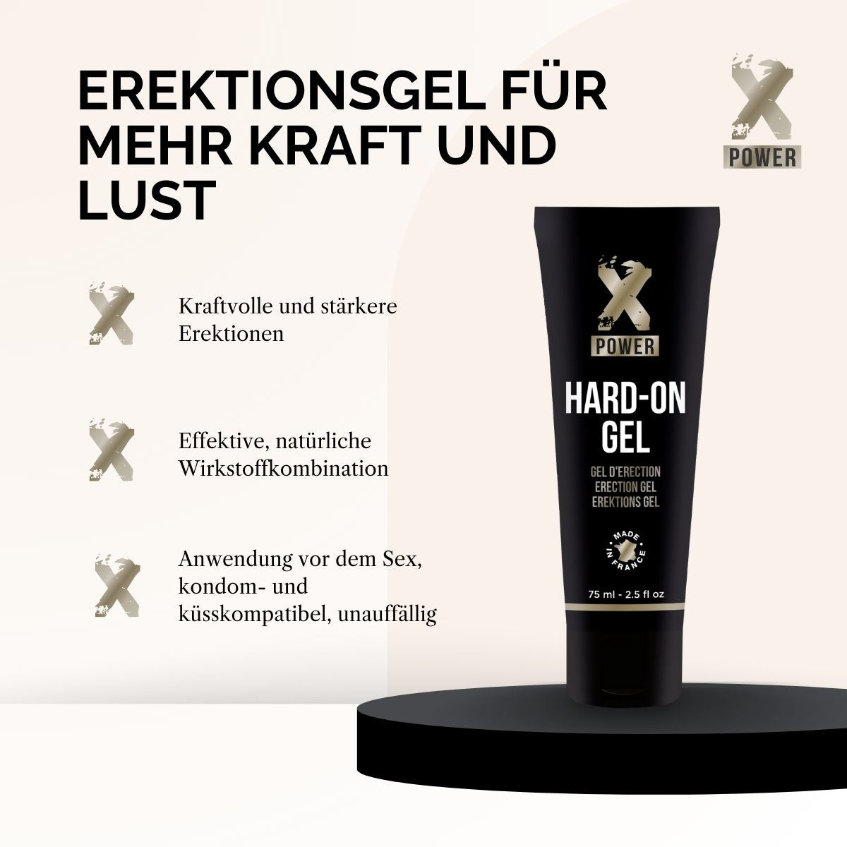 Hard On Gel (60 ml) - Erektionsgel für mehr Kraft und Lust