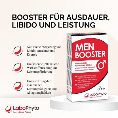 Menbooster (60 Kapseln) - fördert Ausdauer, Libido und die männliche Leistung