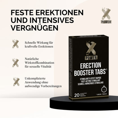 Erection Booster Tabs (20 Tabletten) - für feste Erektionen und intensives Vergnügen