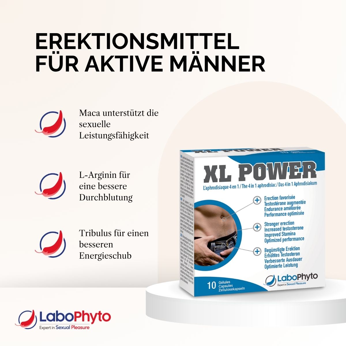 XL Power (10 Kapseln) – 4-in-1 Aphrodisiakum