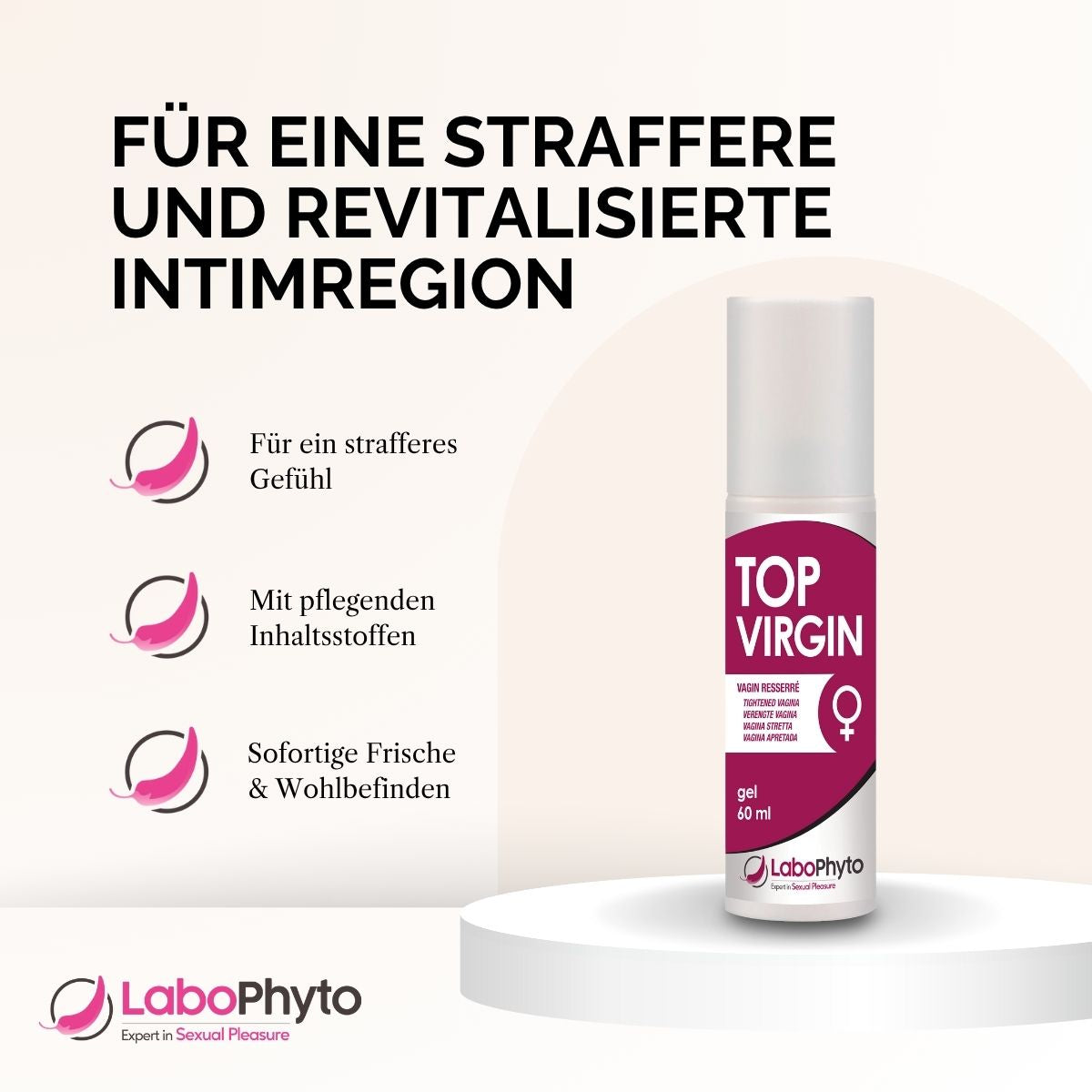 TopVirgin Vaginalgel (60 ml) - für eine straffere und revitalisierte Intimregion