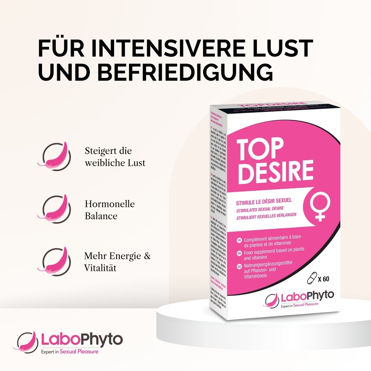 Topdesire (60 Kapseln) - für intensivere Lust und Befriedigung