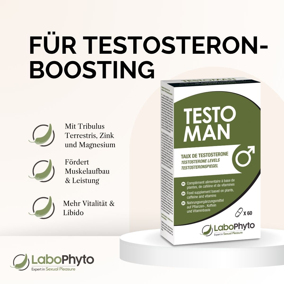 TestoMan (60 Kapseln) - für maximale Testosteron-Unterstützung